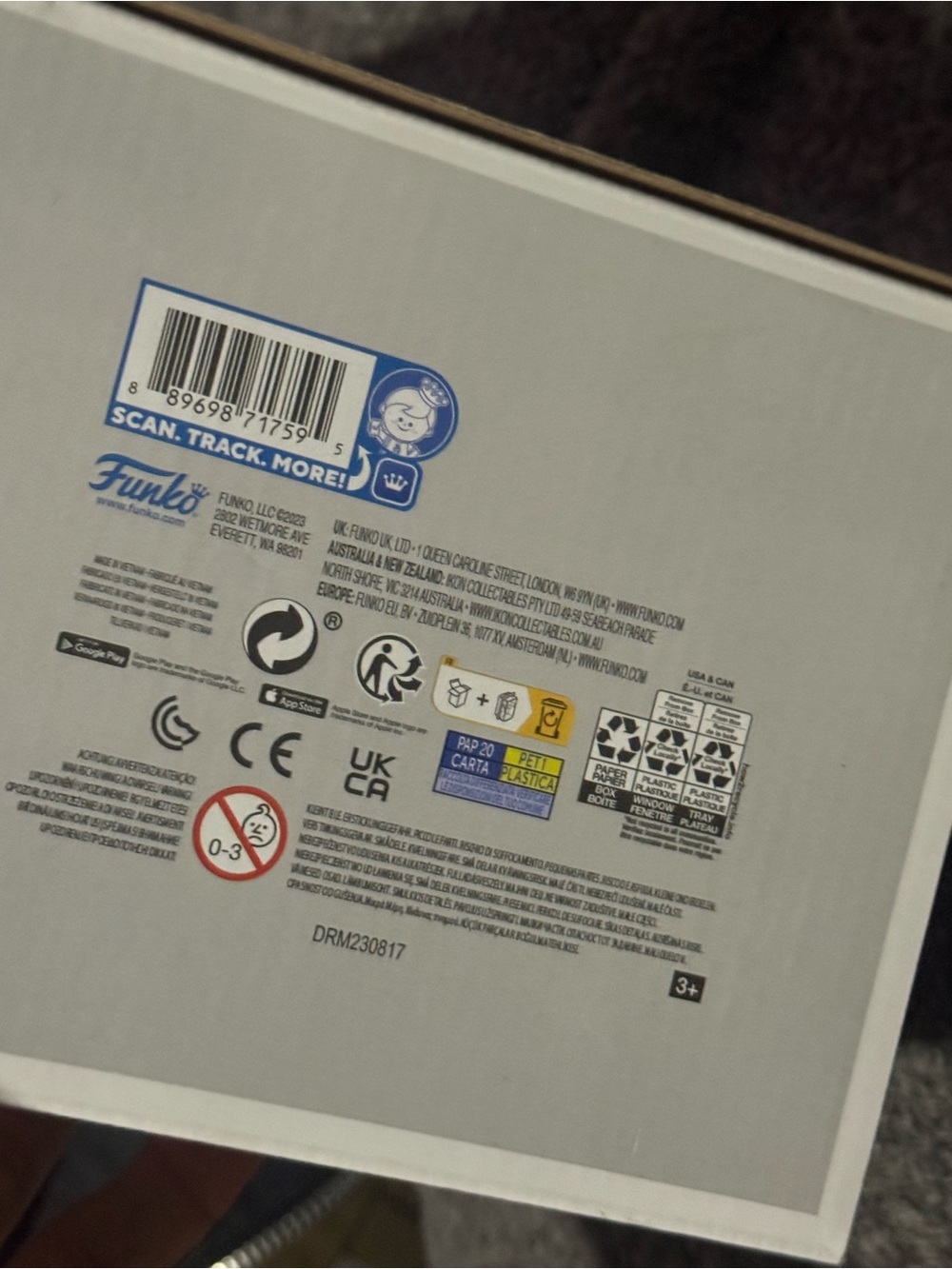 adidas White and Blue Boxed Product Back Panel - Picture 2 of 3